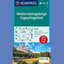 Wettersteingebirge-Zugspitzgebiet. Mapa turystyczna 1:50 000 laminowana