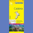 Włochy: Kalabria (Calabria). Mapa samochodowa 1:200 000.