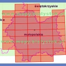 Województwo małopolskie. Mapa topograficzna 1:50 000. Układ UTM - Arkusz