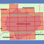 Województwo świętokrzyskie. Mapa topograficzna 1:50 000. Układ UTM - Arkusz