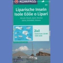 Wyspy Eolskie, Liparyjskie (Isole Eolie e Lipari). Mapa turystyczna 1:25 000