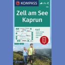 Zell am See-Kaprun. Mapa turystyczna 1:35 000 laminowana.