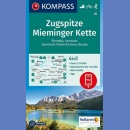 Zugspitze, Mieminger Kette. Mapa turystyczna 1:50 000 laminowana